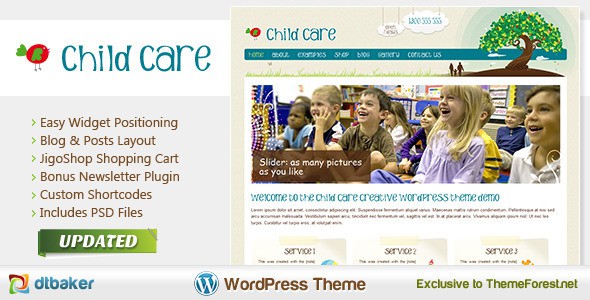 child-care-creative-wordpress-shop-newsletter