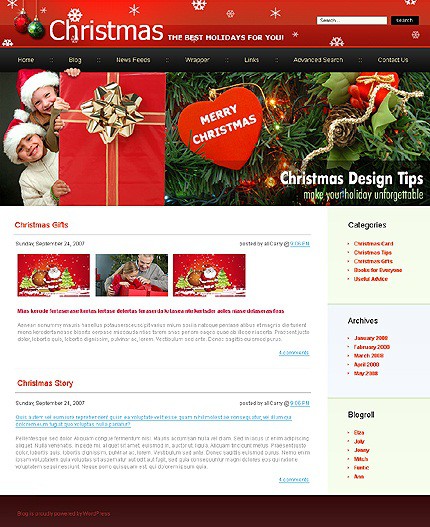 wordpress-Christmas-blog-theme3