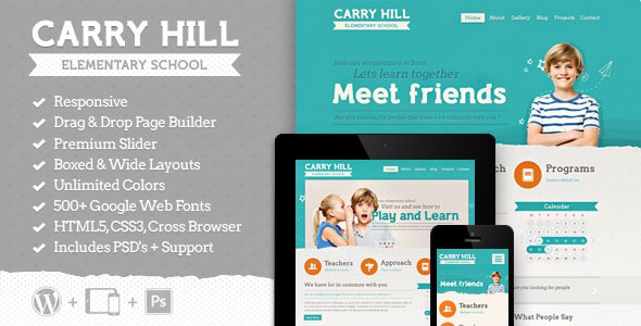 Carry-Hill-School-Responsive-Wordpress-Theme