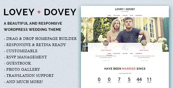 Lovey-Dovey-Responsive-WordPress-Wedding-Theme