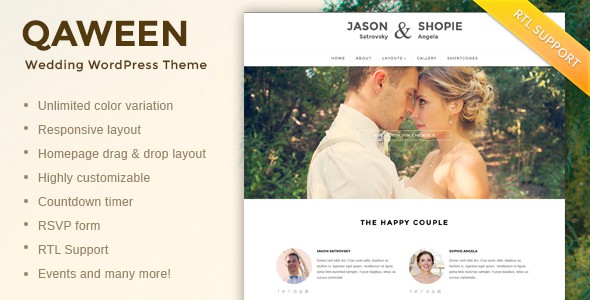 Qaween-Responsive-WordPress-Wedding-Theme