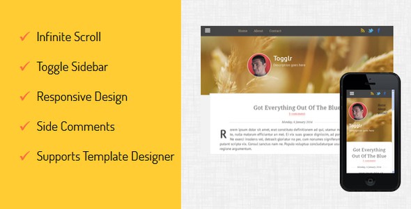 Togglr-Clean-Responsive-Blogger-Template