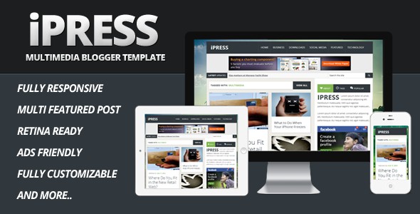 iPress-Multimedia-Blogger-Template