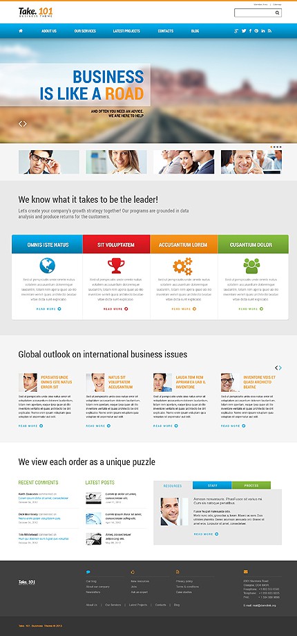 Multicolor Management Company WordPress Theme