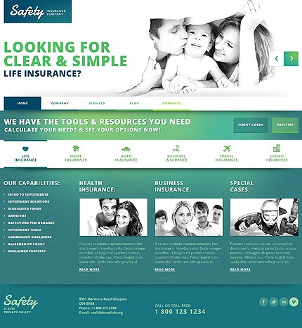 Insurance Services Online WordPress Theme