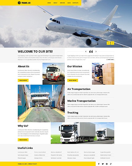 Transportation Company WordPress Theme