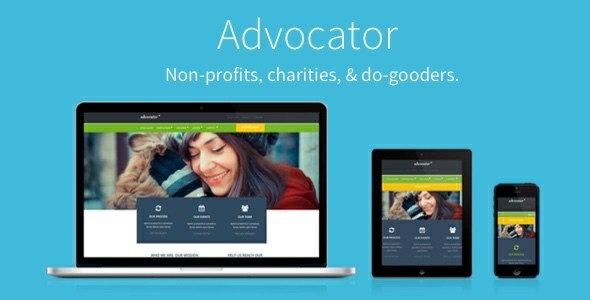 Advocator Nonprofit Charity Responsive WordPress Theme