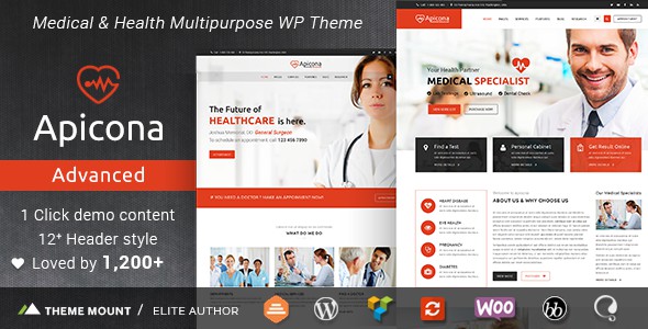 Apicona Health Medical WordPress Theme