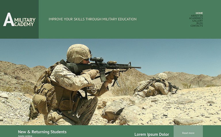 Army Responsive WordPress Theme 2