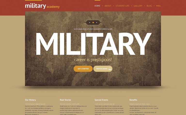 Army Responsive WordPress Theme 3