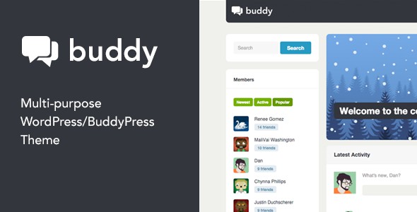 Buddy Multi Purpose WordPress BuddyPress Theme