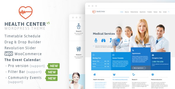 Medical Health Theme for Medical Health and Dentist Center