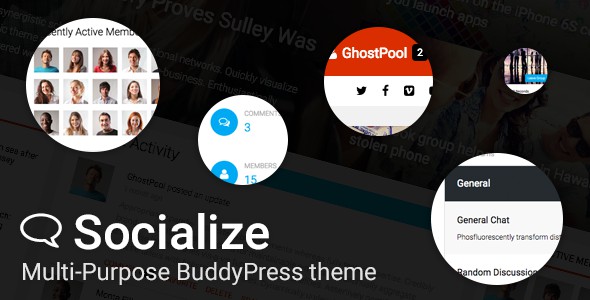 Socialize Multi Purpose BuddyPress Theme
