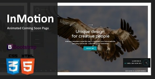 InMotion Animated Coming Soon Template