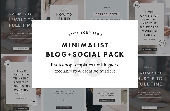 Minimalist Blog Social Pack