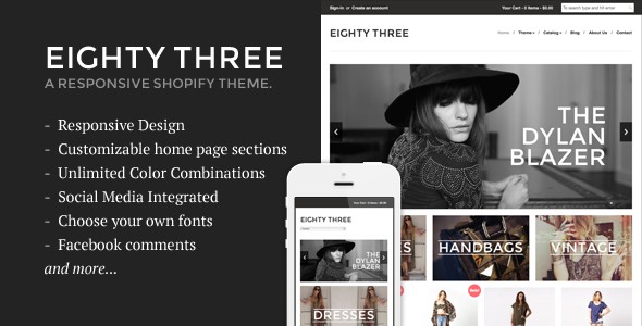 Eighty Three Responsive Shopify Theme