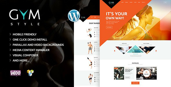 GYM Sport Fitness Club WordPress Theme