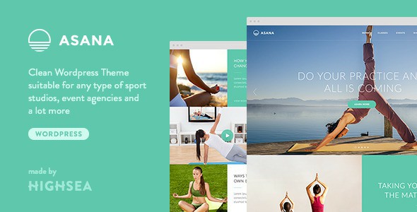 Asana Sport and Yoga WordPress Theme