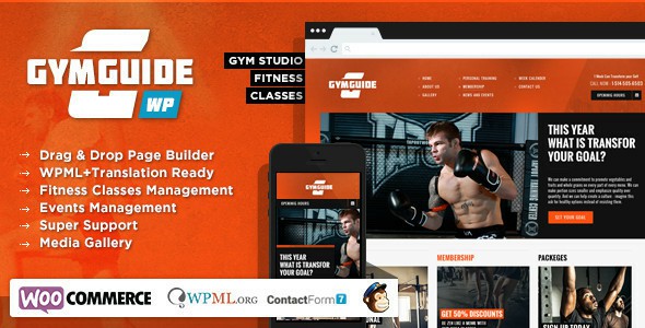 Gym Guide Fitness Sport Wordpress Theme