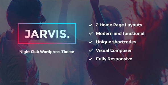Jarvis Night Club Concert Festival WP Theme