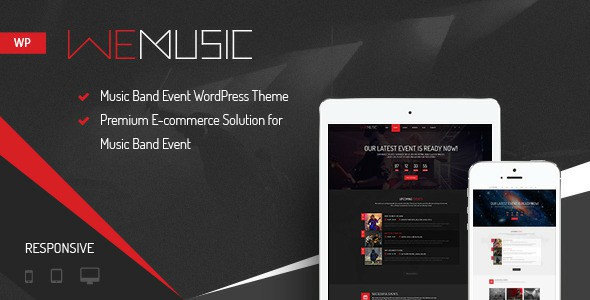 WeMusic Music Band Event WordPress Theme